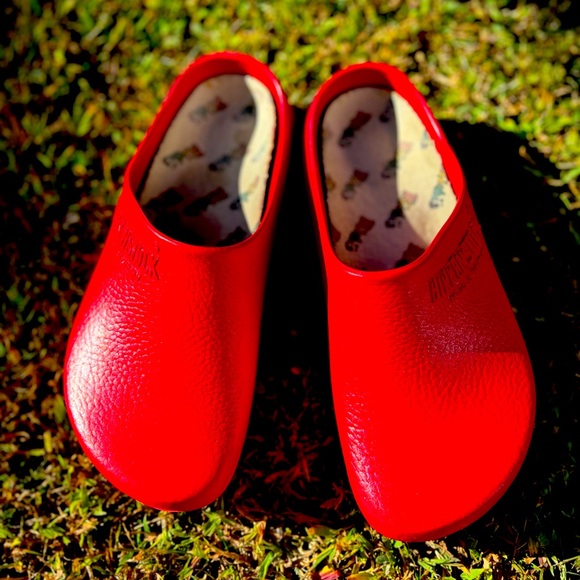 Birkenstock Super Birki Red Chef / Gardening Clog - Picture 1 of 6